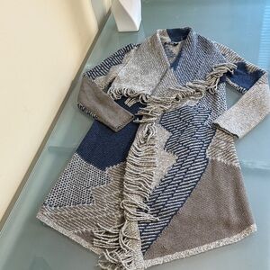 NIC + ZOE Trending Longline Sweater Coat Jacket size Small